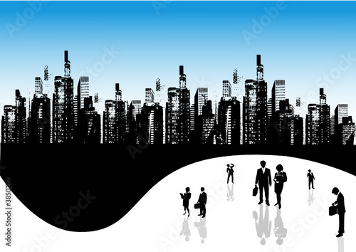 Team in the city