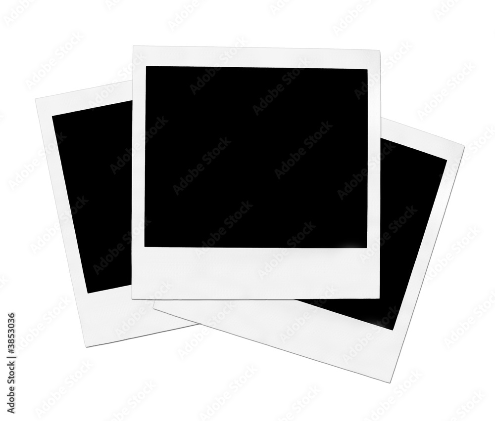 Front view of a Polaroid - obrazy, fototapety, plakaty 