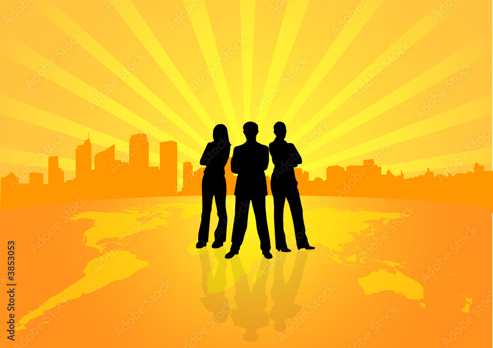 Fototapeta premium World People Business