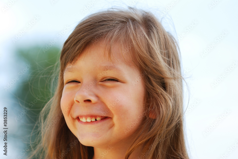 Little cute girl outdoor portrait Little cute girl outdoor portrait