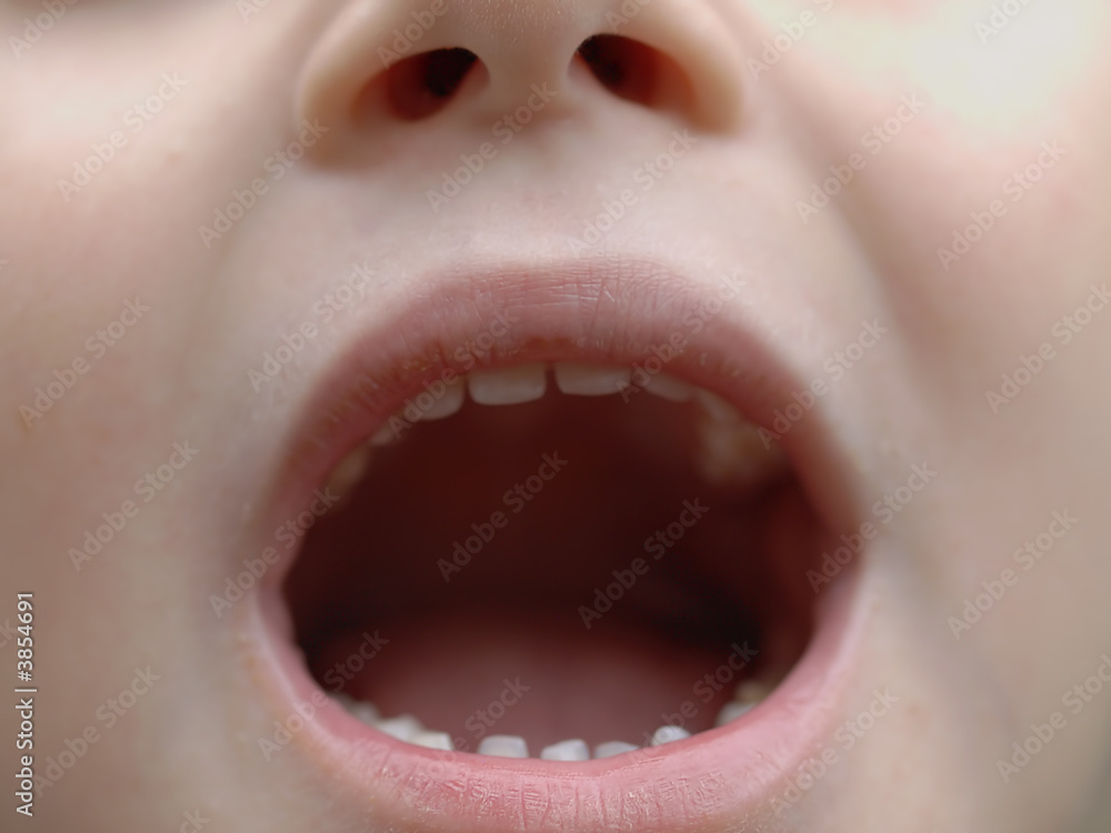 Fototapeta premium Boy with open mouth