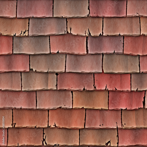 a large image of red roof tiles or shingles as a background