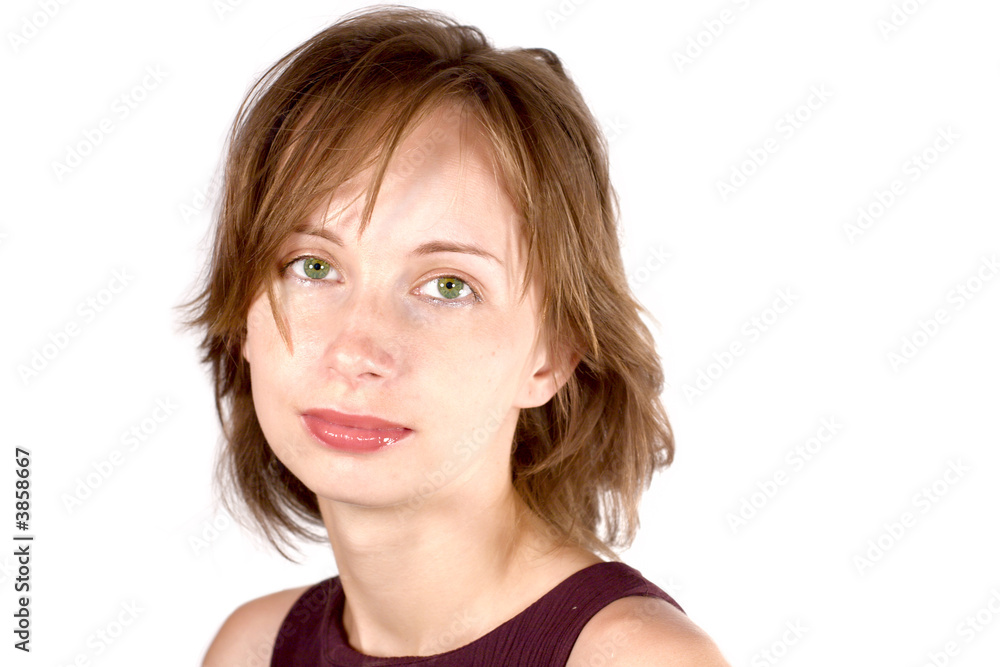 Portrait of a Tired young woman