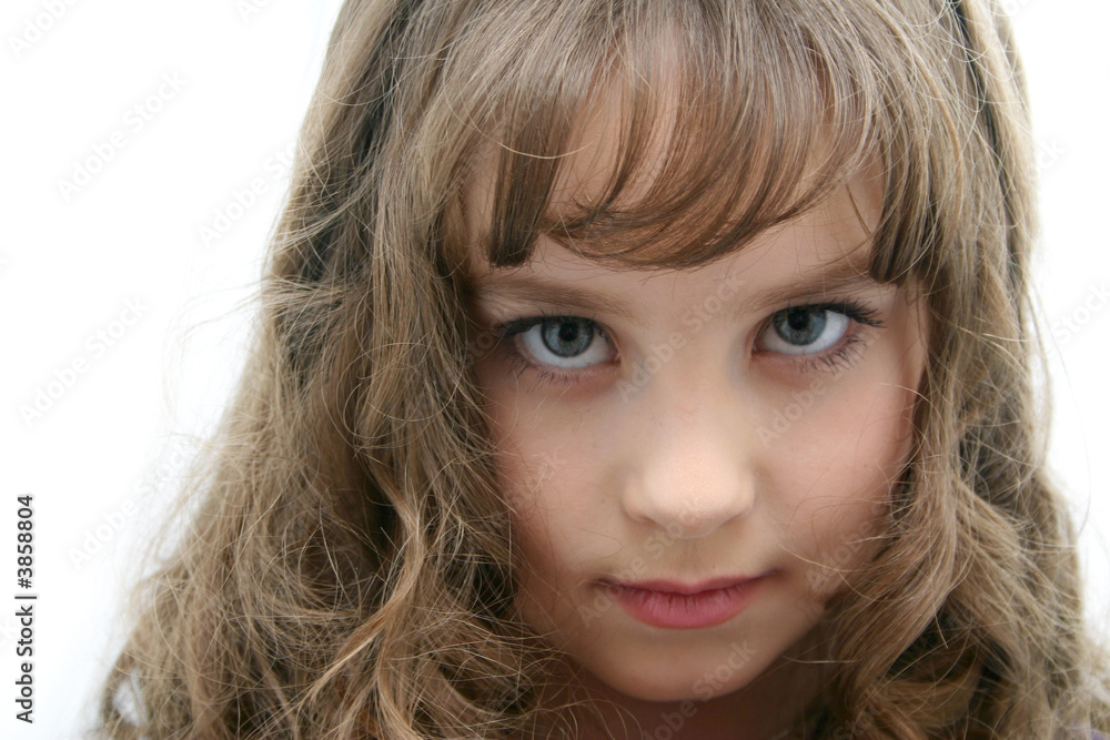Portrait on light background. Portrait on light background.