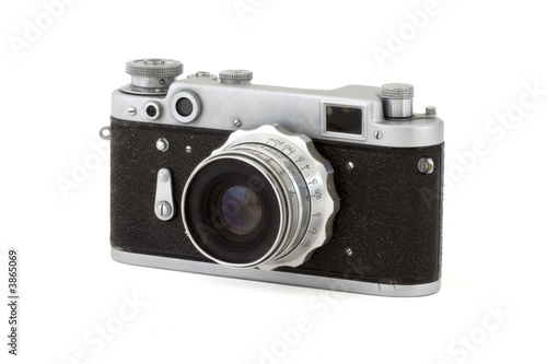 Vintage Soviet camera, isolated