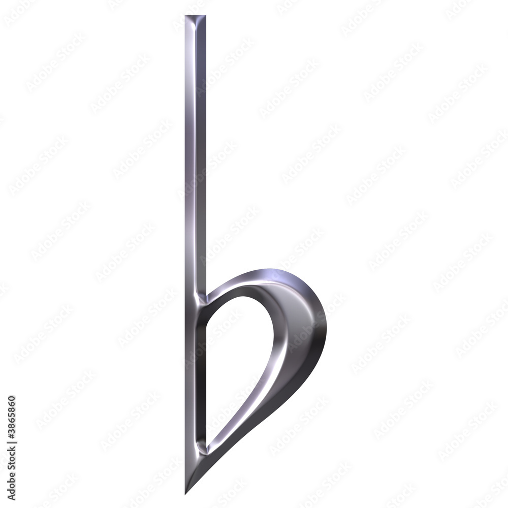 3D Silver Flat Symbol 3D Silver Flat Symbol