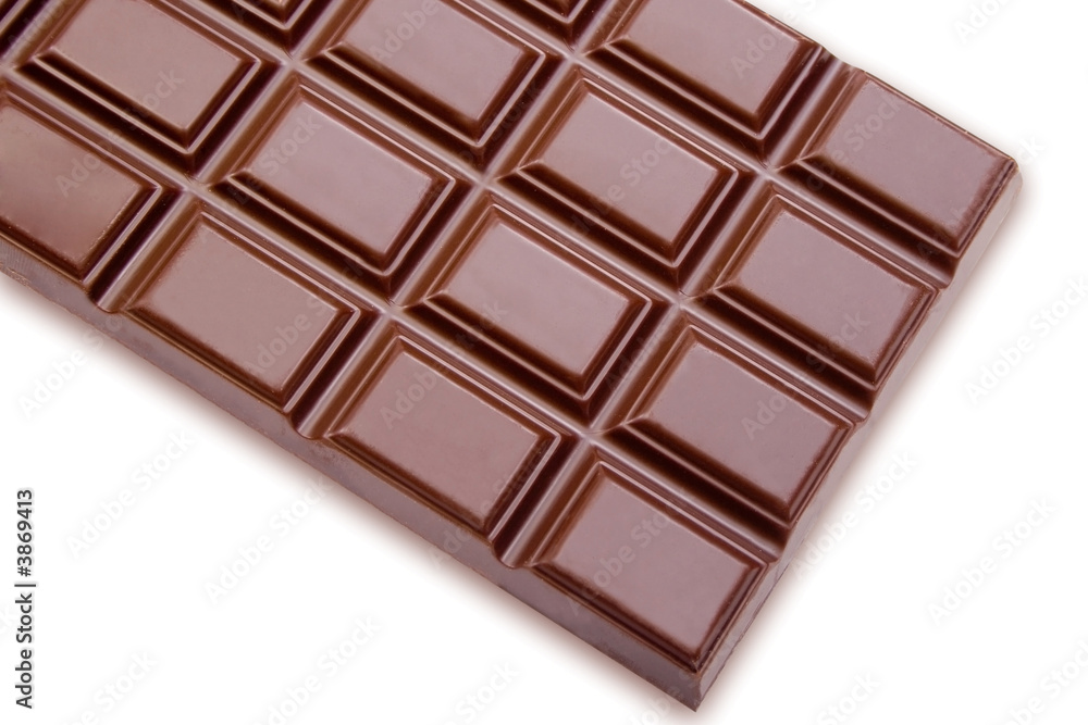 Isolated Chocolate Bar on white background