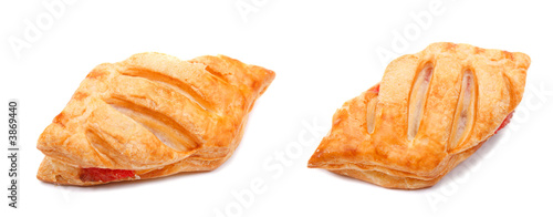 Tableau sur toile some sweet cookies on white background