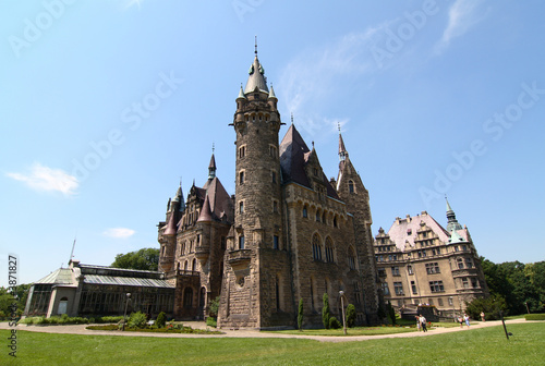 Castle in Moszna, Poland