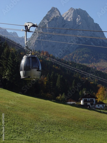 Kreuzeckbahn vor Waxenstein