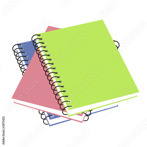 Three notebooks