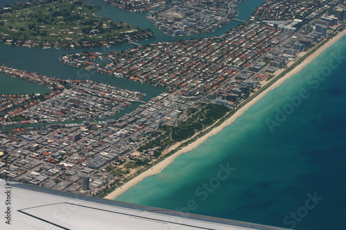 Vista aerea de la costa en Miami © Giraldilla