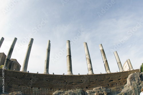 Photography rome italy ancient ruins columns roman forum