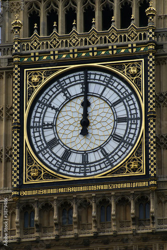 Big Ben in London at 12 o'clock
