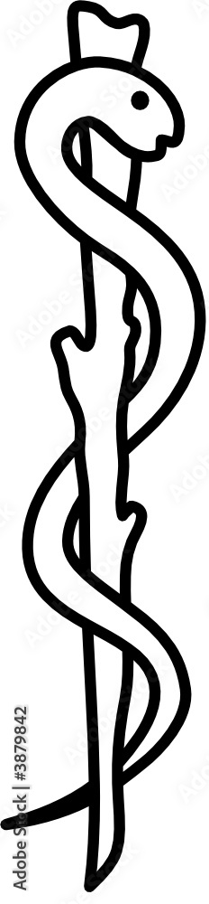 Naklejka premium medical caducee