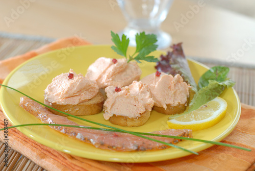 toasts au saumon