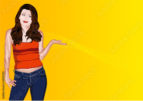 Woman who introduces