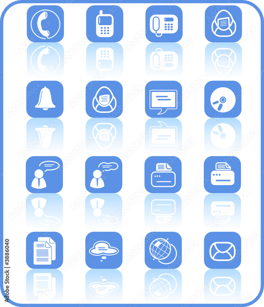 Miscellaneous office and communication vector icons Miscellaneous office and communication vector icons