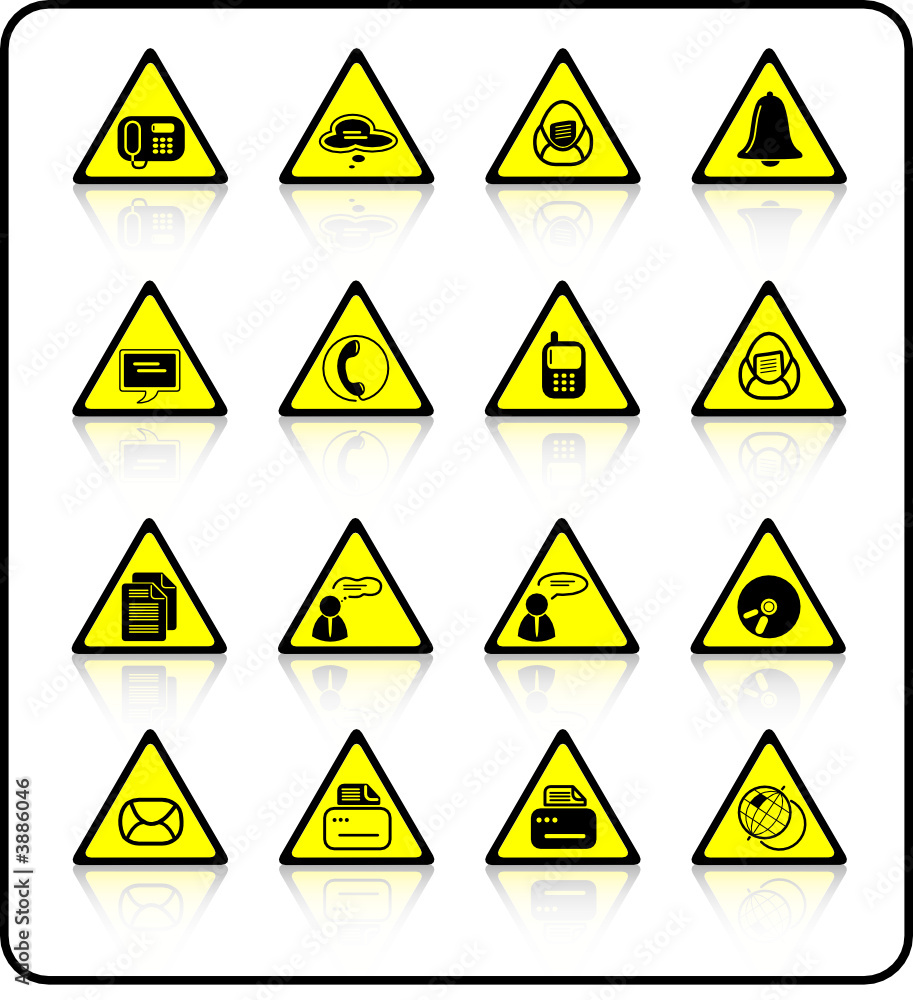 Miscellaneous office and communication vector icons Miscellaneous office and communication vector icons