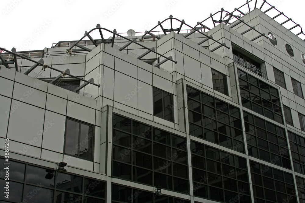 Obraz premium side of stepped office building