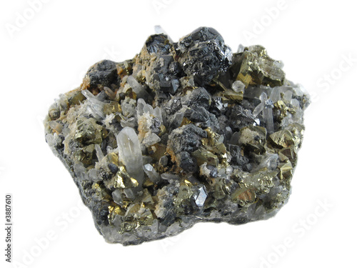Pyrite and quartz