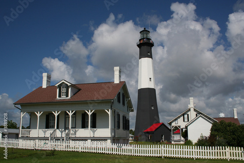 Tybee Island light and Keepers' Quarters