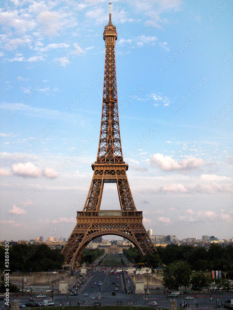 Obraz premium Eiffelturm Paris im Abendrot