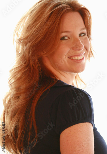 Pretty stylist smiling