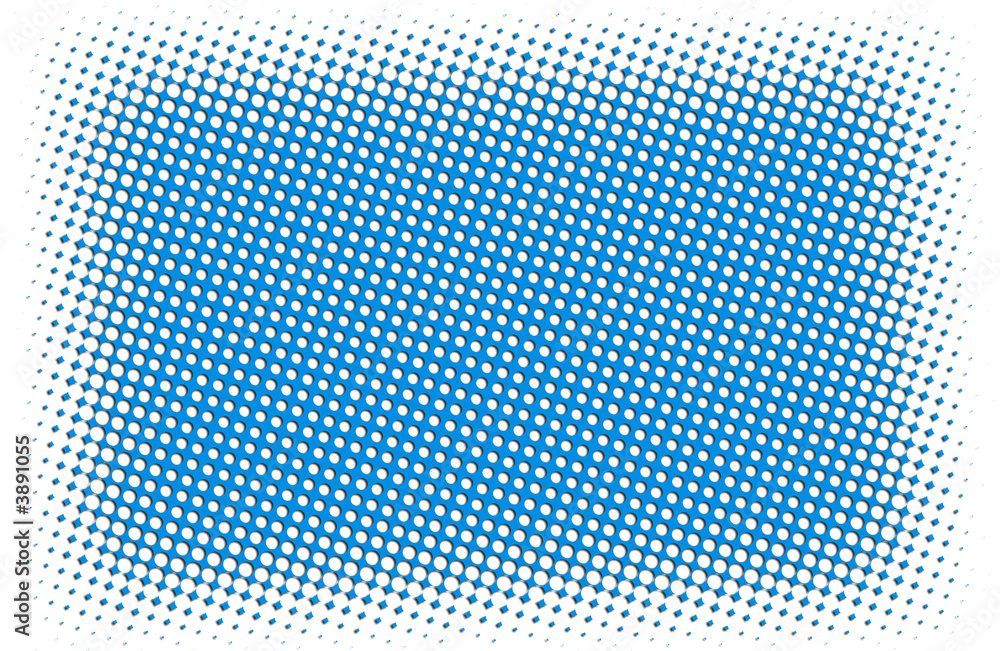 Fototapeta premium Blue background with technodots on the white