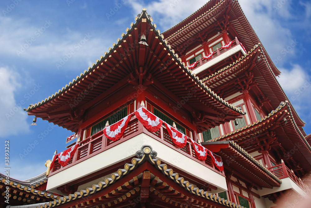 Tang dynasty style Chinese temple Tang dynasty style Chinese temple