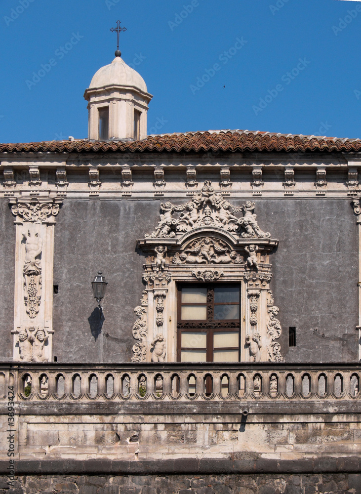 Fototapeta premium Catania il barocco palazzo Biscari