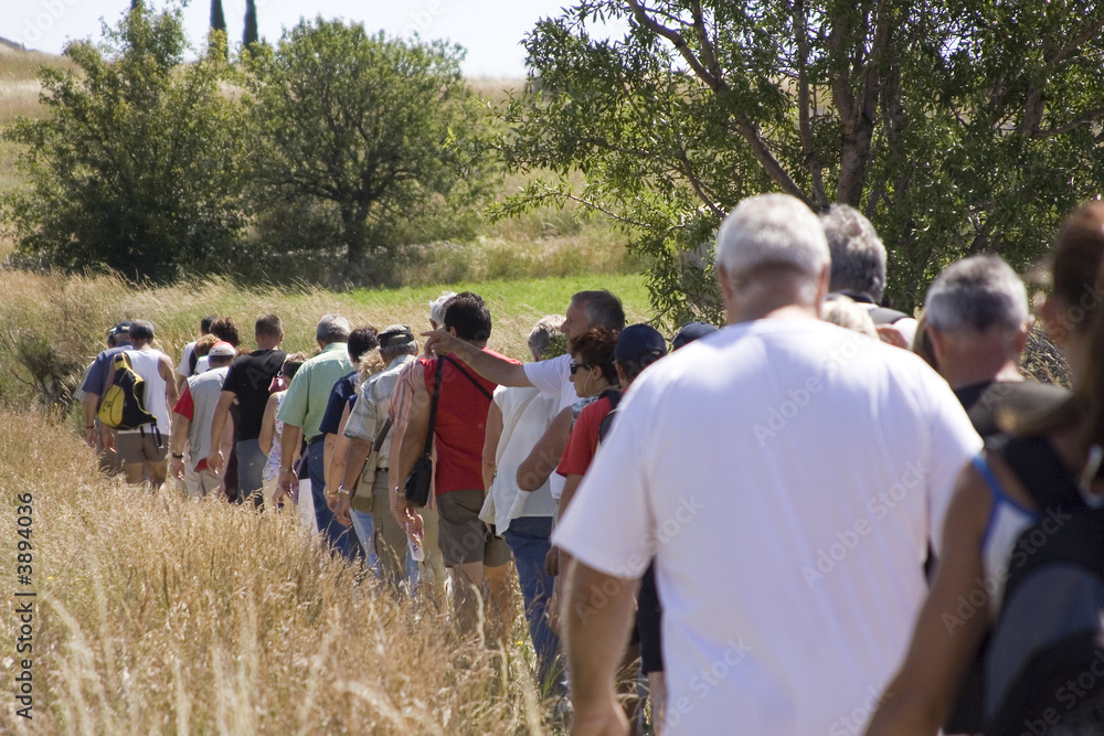 Fototapeta premium Touriste - randonnée pédestre