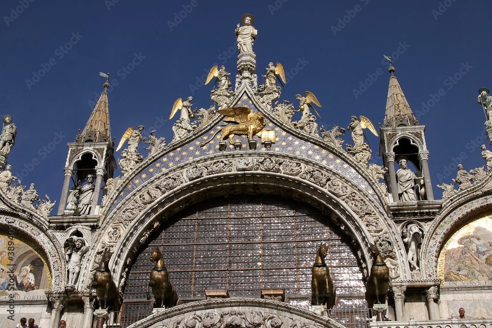 Cúpula superior basílica de San Marco, Venecia, Italia
