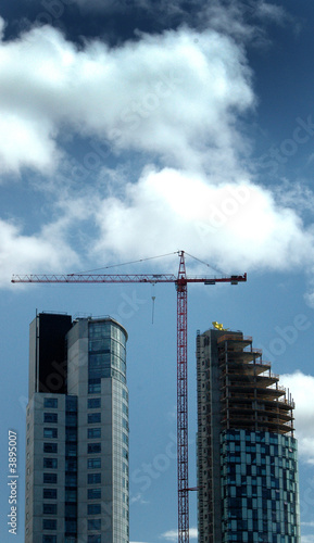Towers being built across the Mersey