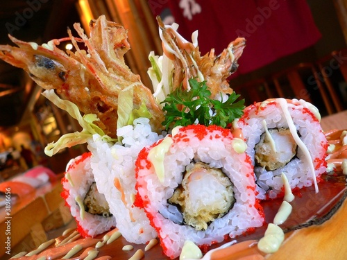 Soft shell crab sushi