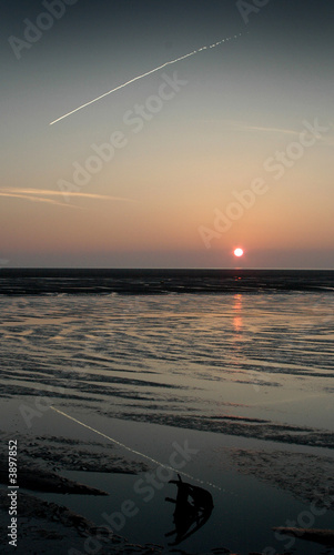 Sunset reflection