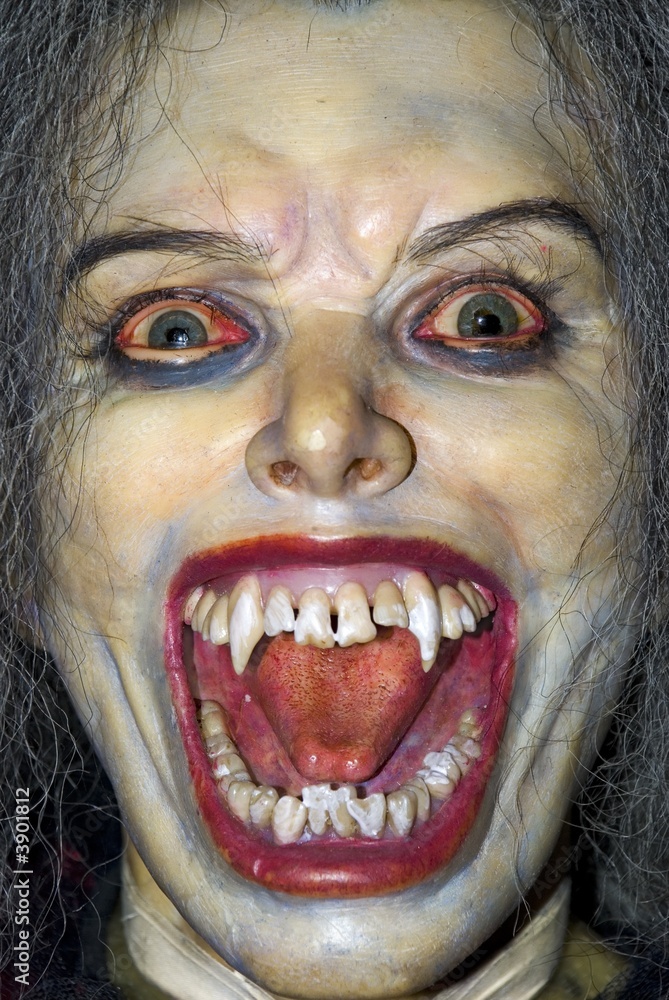 Naklejka premium The face of the vampire.