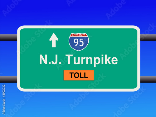 New Jersey Turnpike sign