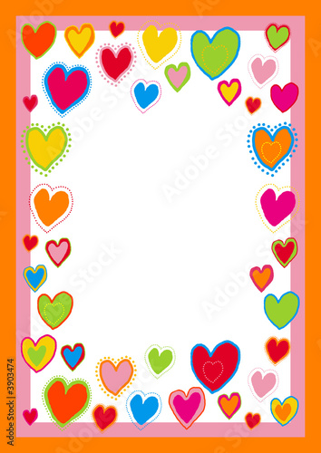 Border with hearts