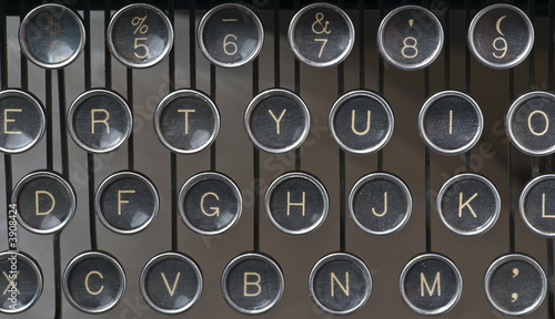 Old typewriter keys