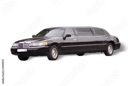 Fototapeta Big black limousine