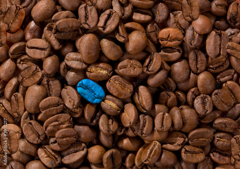 Naklejka premium blue coffee