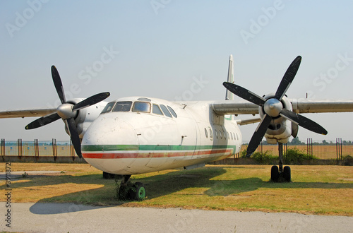 Old abandoned airplane AN-24