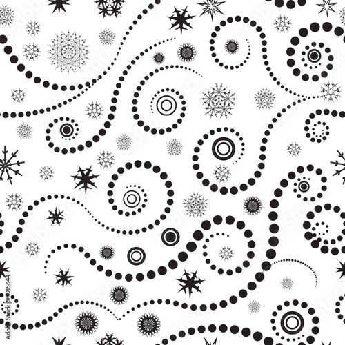 trendy vector seamless pattern winter design 