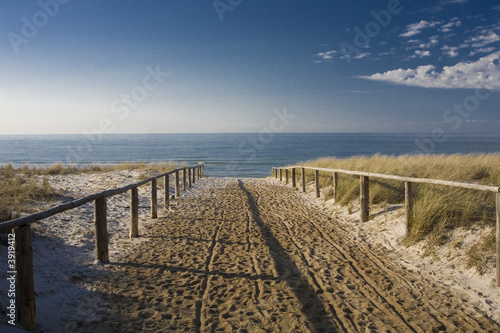 sea summer blue landscape from Baltic Sea Poland