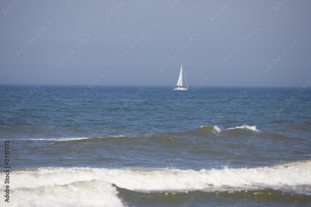 sea summer blue landscape from Baltic Sea Poland