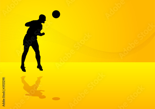 Background soccer player