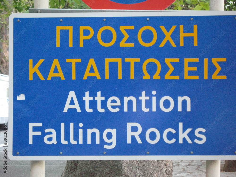 Obraz premium Chute de pierres