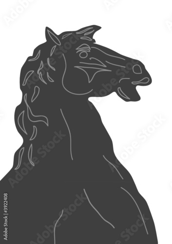 horse bust