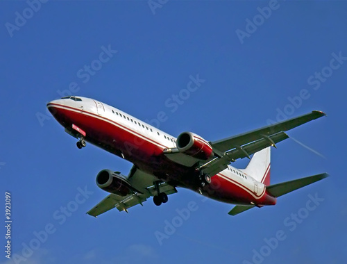 Passenger aircraft arriving to the Majorca island 